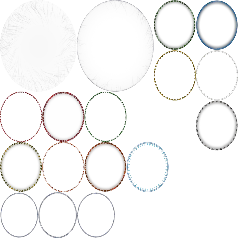 PoE2 passive-tree radius ring asset atlas in several colors and sizes