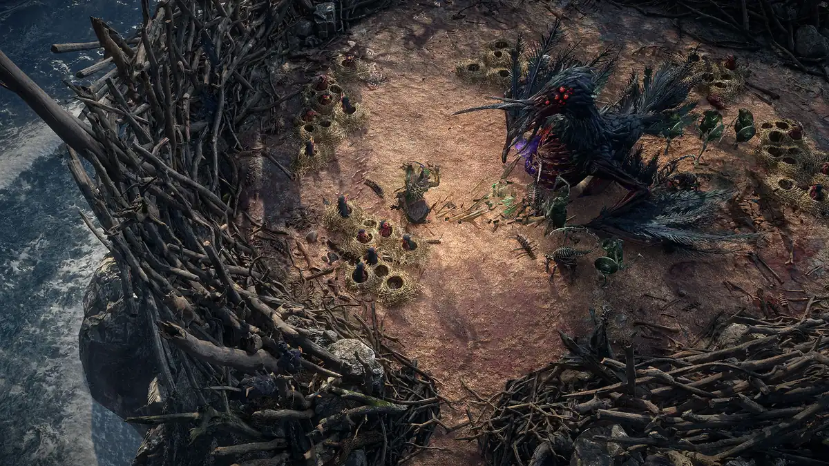 Official Path of Exile 2 gameplay scene used to connect campaign rewards with build planning decisions
